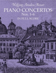 ピアノ交響曲第1-6番  (モーツァルト)（スタディスコア）【Piano Concertos Nos. 1-6】