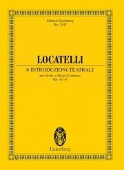 6つの劇場風序曲・Op.4・No.1-6 (ピエトロ・ロカテッリ)（スタディスコア）【6 Introduzioni Teatrali Op. 4 Nos. 1-6】
