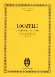 ヴァイオリンの技法・Op.3・No.1-4 (ピエトロ・ロカテッリ)（スタディスコア）【L'Arte del Violino Op. 3, Nos. 1-4】