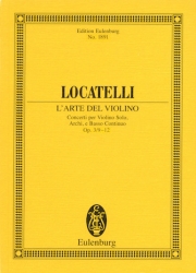 ヴァイオリンの技法・Op.3・No.9-12 (ピエトロ・ロカテッリ)（スタディスコア）【L'Arte del Violino Op. 3, Nos. 9-12】
