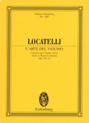 ヴァイオリンの技法・Op.3・No.5-8 (ピエトロ・ロカテッリ)（スタディスコア）【L'Arte del Violino Op. 3, Nos. 5-8】