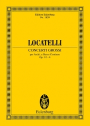 合奏協奏曲・Op.1・No.1-4 (ピエトロ・ロカテッリ)（スタディスコア）【Concerti Grossi Op. 1, Nos. 1-4】