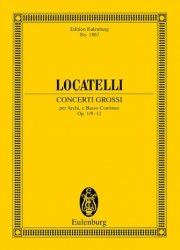 合奏協奏曲・Op.1・No.9-12 (ピエトロ・ロカテッリ)（スタディスコア）【Concerti Grossi Op. 1, Nos. 9-12】