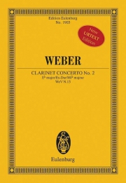 クラリネット協奏曲第2番・変ホ長調・Op.74 (カール・マリア・フォン・ウェーバー)（スタディスコア）【Concerto No. 2 in E-flat Major, Op. 74】