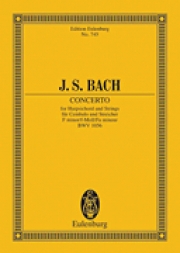 チェンバロ協奏曲・ヘ短調・BWV.1056   (バッハ)（スタディスコア）【Harpsichord Concerto in F Minor, BWV 1056】