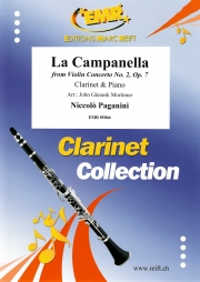 ラ・カンパネラ（ニコロ・パガニーニ）（クラリネット+ピアノ）【La Campanella from Violin Concerto No. 2, Op. 7】