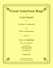 グレート・アメリカン・ラグ・Vol.3（ルイ・メンタル）（トロンボーン+ピアノ）【Great American Rags Volume 3】