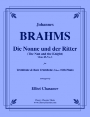 修道女と騎士  (ヨハネス・ブラームス)（トロンボーン二重奏+ピアノ）【Die Nonne und der Ritter】