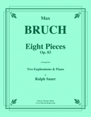 8つの小品・Op.83  (マックス・ブルッフ)（トロンボーン二重奏+ピアノ）【Eight Pieces, Op. 83】