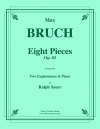 8つの小品・Op.83  (マックス・ブルッフ)（トロンボーン二重奏+ピアノ）【Eight Pieces, Op. 83】