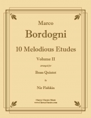 10のメロディアス・エチュード・Vol.2（マルコ・ボルドーニ）（金管五重奏）【10 Melodious Etudes Volume 2】