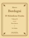 10のメロディアス・エチュード・Vol.2（マルコ・ボルドーニ）（金管五重奏）【10 Melodious Etudes Volume 2】