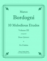 10のメロディアス・エチュード・Vol.3（マルコ・ボルドーニ）（金管五重奏）【10 Melodious Etudes Volume 3】