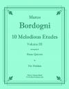 10のメロディアス・エチュード・Vol.3（マルコ・ボルドーニ）（金管五重奏）【10 Melodious Etudes Volume 3】
