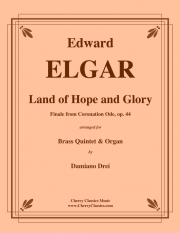 希望と栄光の国（エドワード・エルガー）（金管五重奏+オルガン）【Land of Hope and Glory】