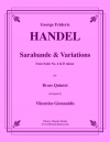 サラバンド & 変奏曲 (ヘンデル)（金管五重奏）【Sarabande and Variations from Suite No. 4 in D minor】