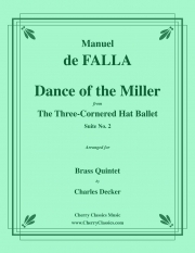 粉屋の踊り「三角帽子」より（マヌエル・デ・ファリャ)（金管五重奏）【Dance of the Miller from the Three-Cornered Hat】