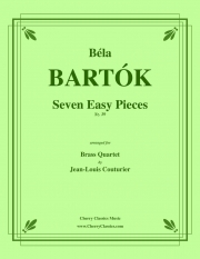 7つのやさしい小品（ベーラ・バルトーク）（金管四重奏）【Seven Easy Pieces】