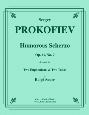 ユーモラス・スケルツォ・Op.12・No.9（セルゲイ・プロコフィエフ）（ユーフォニアム&テューバ四重奏）【Humorous Scherzo, Op. 12, No. 9】