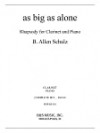 as big as alone (アレン・シュルツ)（クラリネット+ピアノ）