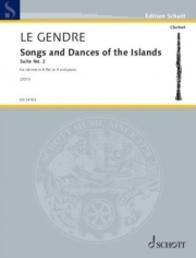 島々の歌と踊り・組曲第2番 (ドミニク・ル・ジャンドル)（クラリネット+ピアノ）【Songs and Dances of the Islands, Suite No. 2】