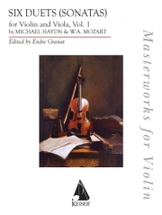 6つのソナタ・Vol.1  (モーツァルト)（弦楽二重奏）【6 Sonatas for Violin and Viola – Volume 1】