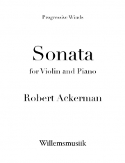 ソナタ（ロバート・アッカーマン）（ヴァイオリン+ピアノ）【Sonata for Violin and Piano】