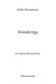ワンダリング  (エディス・ヘメンウェイ) （チェロ+ピアノ）【Wonderings】