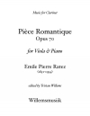 ロマンチックな小品（エミール・ピエール・ラテス）（ヴィオラ+ピアノ）【Piece Romantique】