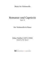 ロマンス＆カプリチオ・Op.12  (オスカル・ネドバル) （チェロ+ピアノ）【Romanze und Capriccio, Opus 12】