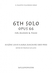 ソロ第6番・Op.66（オイゲン・ジャンクール）（バスーン+ピアノ）【6th Solo, Opus 66】