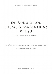 序奏、主題と変奏曲・Op.3（オイゲン・ジャンクール）（バスーン+ピアノ）【Introduction, Theme, and Variations; Opus 3】