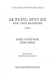 24のデュエット・Op.212（ヨーゼフ・クフナー）（バスーン二重奏）【24 Bassoon Duets, Opus 212】