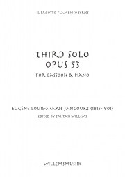 ソロ第3番・Op.53（オイゲン・ジャンクール）（バスーン+ピアノ）【3rd Solo, Opus 53】