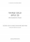 ソロ第3番・Op.53（オイゲン・ジャンクール）（バスーン+ピアノ）【3rd Solo, Opus 53】