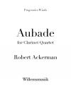 オーバード（ロバート・アッカーマン）（クラリネット四重奏）【Aubade】