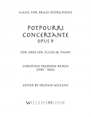 ポプリ・コンチェルタンテ・Op.9 (クリスチャン・フレデリーク・バルト)（フルート+ピアノ）【Potpourri Concertante, Opus 9】