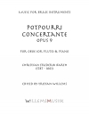 ポプリ・コンチェルタンテ・Op.9 (クリスチャン・フレデリーク・バルト)（フルート+ピアノ）【Potpourri Concertante, Opus 9】