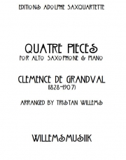 4つの小品（クレメンス・ド・グランヴァル）（アルトサックス+ピアノ）【Quatre Pieces】