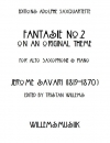 幻想曲第2番（ジェローム・サヴァリ）（アルトサックス+ピアノ）【Fantasie No. 2】