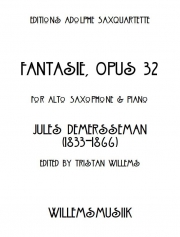 幻想曲・Op.32（ジュール・ドゥメルスマン）（アルトサックス+ピアノ）【Fantasie, Opus 32】