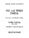 5つの古いフランス舞曲（マラン・マレ）（アルトサックス+ピアノ）【Five Old French Dances】