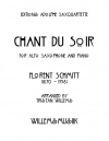 夜の歌（フローラン・シュミット）（アルトサックス+ピアノ）【Chant du Soir】