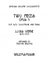 2つの小品・Op.5（ルイ・ヴィエルヌ）（アルトサックス+ピアノ）【Two Pieces, Opus 5】