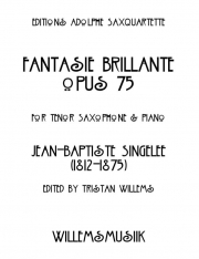 華麗なる幻想曲・Op.75（ジャン＝バティスト・サンジュレー）（テナーサックス+ピアノ）【Fantasie Brillante, Opus 75】