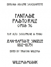 田園幻想曲・Op.56（ジャン＝バティスト・サンジュレー）（アルトサックス+ピアノ）【Fantasie Pastorale, Opus 56】