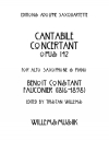 カンタービレ・ コンチェルタンテ・Op.142（ブノワ・コンスタン・フォコニエ）（アルトサックス+ピアノ）【Cantabile Concertant, Opus 142】