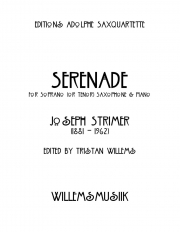 セレナーデ（ジョゼフ・ストリマー）（テナーサックス+ピアノ）【Serenade】