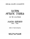 16の芸術的な練習曲（ヤッシャ・ガーウィッチ）（アルトサックス）【Sixteen Artistic Studies】