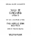 コンクール用ソロ・Op.13（ポール・アグリコール・ジュナン）（アルトサックス+ピアノ）【Solo de Concours, Opus 13】